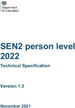 SEN2 person level 2022 - Technical Specification Version 1.3 November 2021 - Technical Specification Version 1-3