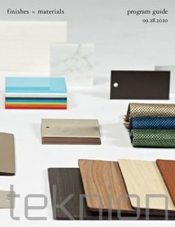 Finishes + materials program guide 09.28.2020