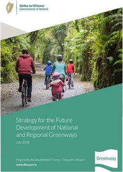 Strategy for the Future Development of National and Regional Greenways - July 2018
