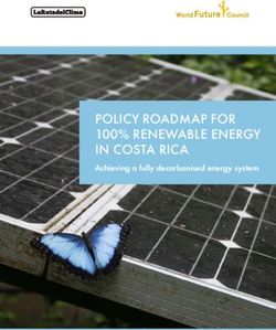 POLICY ROADMAP FOR 100% RENEWABLE ENERGY IN COSTA RICA - Achieving a fully decarbonised energy system