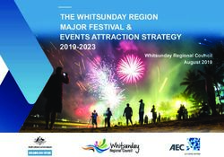THE WHITSUNDAY REGION MAJOR FESTIVAL & EVENTS ATTRACTION STRATEGY - 2019-2023 Whitsunday Regional Council August 2019 - Whitsunday Regional ...