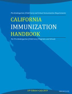 IMMUNIZATION CALIFORNIA - Pre-kindergarten (Child Care) and School Immunization Requirements - Eziz