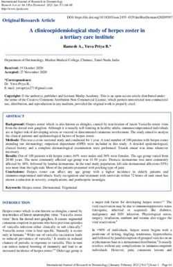 A clinicoepidemiological study of herpes zoster in a tertiary care institute