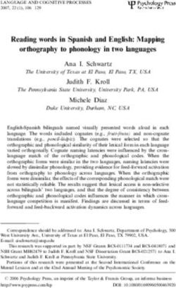 Reading words in Spanish and English: Mapping orthography to phonology in two languages