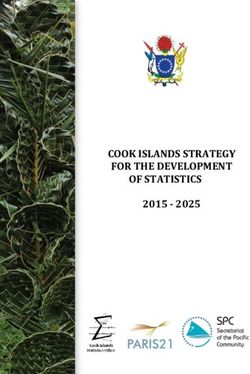 COOK ISLANDS STRATEGY FOR THE DEVELOPMENT OF STATISTICS 2015 - 2025 - paris21