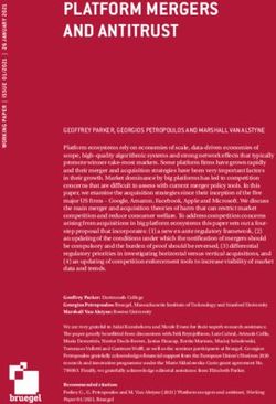PLATFORM MERGERS AND ANTITRUST - Bruegel