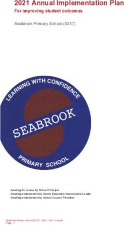 2021 Annual Implementation Plan - For improving student outcomes Seabrook Primary School (5337)