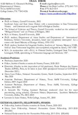 OLGA DROR - Texas A&M University