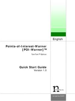Points-of-Interest-Warner POI-Warner - Version 1.0 English