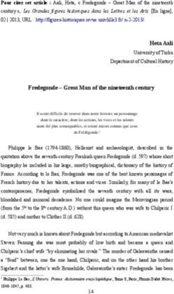 Heta Aali University of Turku Department of Cultural History