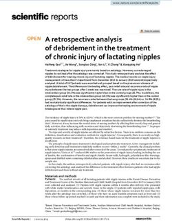 A retrospective analysis of debridement in the treatment of chronic injury of lactating nipples - Nature