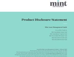 Product Disclosure Statement - Mint Asset Management Funds