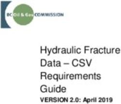 Hydraulic Fracture Data - CSV Requirements Guide - VERSION 2.0: April 2019 - BC Oil and Gas ...