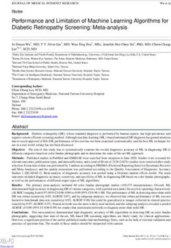 Performance and Limitation of Machine Learning Algorithms for Diabetic Retinopathy Screening: Meta-analysis - Journal of Medical Internet Research