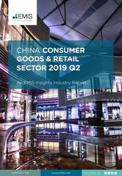 CHINA CONSUMER GOODS & RETAIL - SECTOR 2019 Q2 An EMIS Insights Industry Report - HubSpot