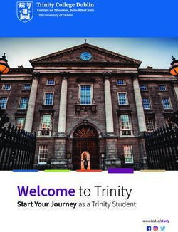 Welcome to Trinity Start Your Journey as a Trinity Student - www.tcd.ie/study - Trinity College Dublin