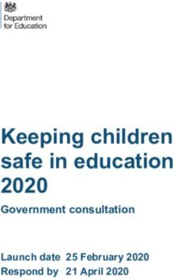 Keeping children safe in education 2020 - Government consultation Launch date 25 February 2020 Respond by 21 April 2020 - Department for ...
