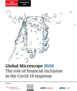 Global Microscope 2020 - The role of financial inclusion in the Covid-19 response - IDB Invest