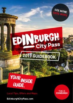 2019 GUIDEBOOK YOURInside Guide - The Edinburgh City Pass