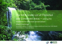 The IUCN Green List Of Protected - And Conserved Areas - Setting The ...