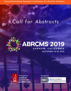 Call for Abstracts 2019 - ANAHEIM, CALIFORNIA NOVEMBER 13-16, 2019 - abrcms