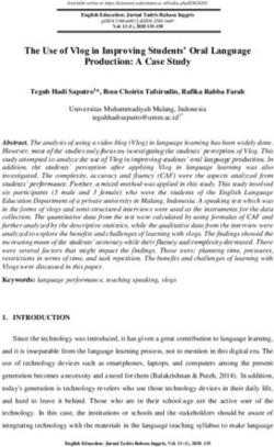 The Use of Vlog in Improving Students' Oral Language Production: A Case Study