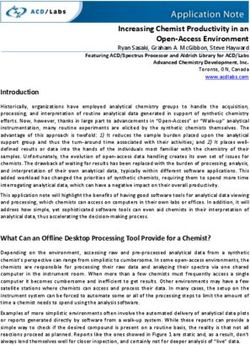 Increasing Chemist Productivity in an Open-Access Environment