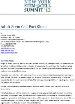 Adult Stem Cell Fact Sheet
