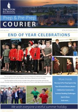 END OF YEAR CELEBRATIONS - Taunton School