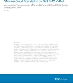 VMWARE CLOUD FOUNDATION ON DELL EMC VXRAIL