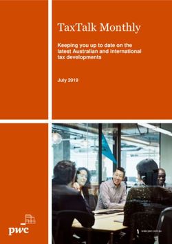 TAXTALK MONTHLY KEEPING YOU UP TO DATE ON THE LATEST AUSTRALIAN AND INTERNATIONAL TAX DEVELOPMENTS - PWC AUSTRALIA