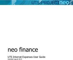 Neo finance UTS Internet Expenses User Guide - University of Technology Sydney