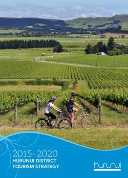 2015-2020 HURUNUI DISTRICT TOURISM STRATEGY - Enterprise North Canterbury