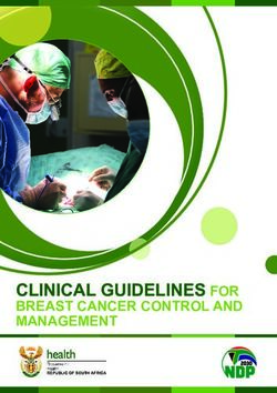CLINICAL GUIDELINES FOR - BREAST CANCER CONTROL AND MANAGEMENT - Knowledge Hub