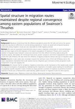 Spatial structure in migration routes maintained despite regional convergence among eastern populations of Swainson's Thrushes