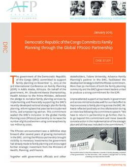 Democratic Republic of the Congo Commits to Family Planning through the Global FP2020 Partnership