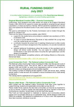 RURAL FUNDING DIGEST July 2021