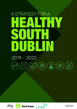HEALTHY SOUTH DUBLIN 2019 2022 - Children and Young ...