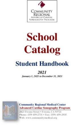 School Catalog Student Handbook 2021 - Community Medical Centers