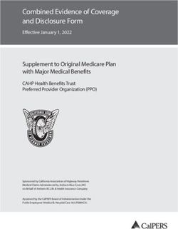 Combined Evidence of Coverage and Disclosure Form