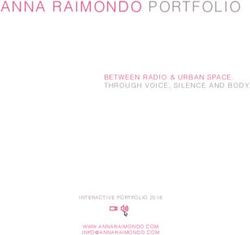 ANNA RAIMONDO POR TFOLIO - BETWEEN RADIO & URBAN SPACE. THROUGH VOICE, SILENCE AND BODY.