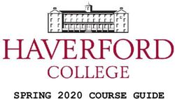 SPRING 2020 COURSE GUIDE - Haverford College