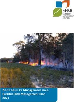 North East Fire Management Area Bushfire Risk Management Plan 2021
