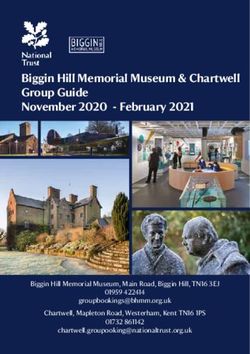 Biggin Hill Memorial Museum & Chartwell Group Guide November 2020 - February 2021