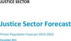 Justice Sector Forecast - JUSTICE SECTOR Prison Population Forecast 2015-2025 - Ministry of Justice