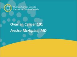 OVARIAN CANCER 101 JESSICA MCALPINE, MD