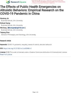 The Effects of Public Health Emergencies on Altruistic Behaviors: Empirical Research on the COVID-19 Pandemic in China
