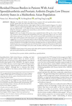 Residual Disease Burden in Patients With Axial Spondyloarthritis and Psoriatic Arthritis Despite Low Disease Activity States in a Multiethnic ...