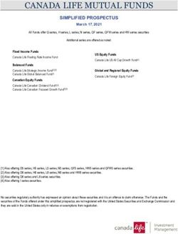 CANADA LIFE MUTUAL FUNDS - SIMPLIFIED PROSPECTUS