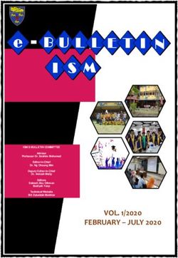 FEBRUARY - JULY 2020 VOL. 1/2020 - Institute of Mathematical ...